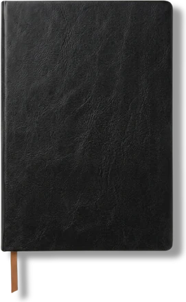 Classic Leather-Finish Diary — Black