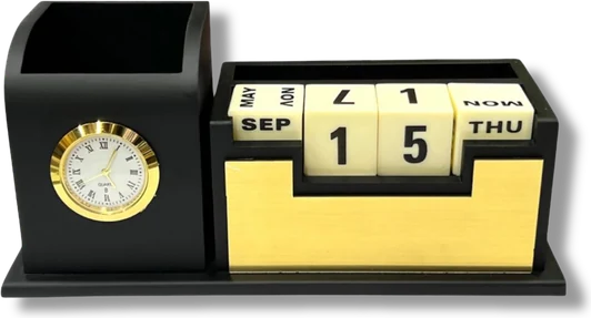 Clock & Cube Calendar Organiser