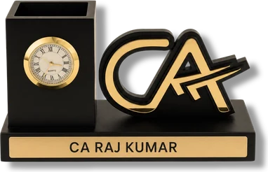 CA Emblem Desk Clock
