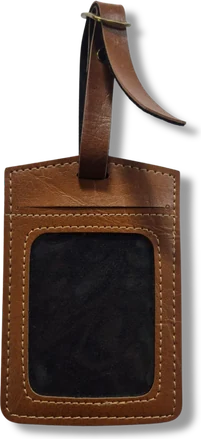 Buckle Luggage Tag — Tan