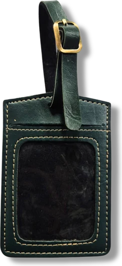 Buckle Luggage Tag — Forest Green