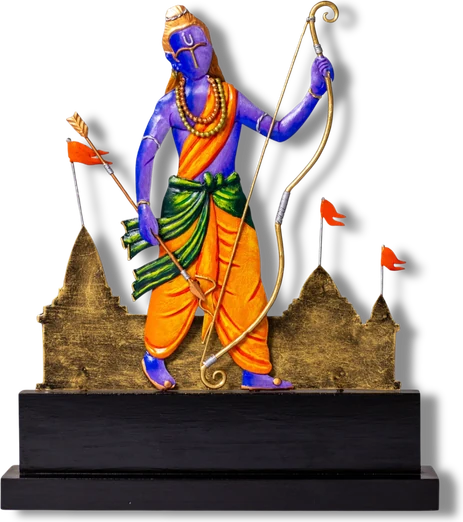 Shri Ram with Ayodhya Temple